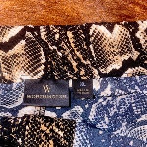 NWT Worthington Snakeskin MIDI Skirt